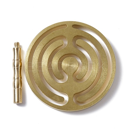 Brass Incense Press Mold AJEW-WH0258-405A-1