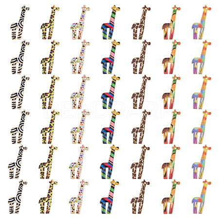 DICOSMETIC 42PCS 7Colors Alloy Pendants PALLOY-DC0001-64-1