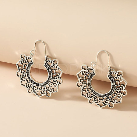 Alloy Hoop Earrings FS-WG0F541-12-1