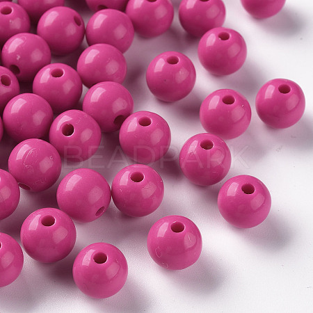 Opaque Acrylic Beads X-MACR-S370-C10mm-A13-1