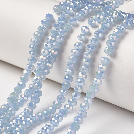 Electroplate Glass Beads Strands EGLA-A034-J2mm-T04-1