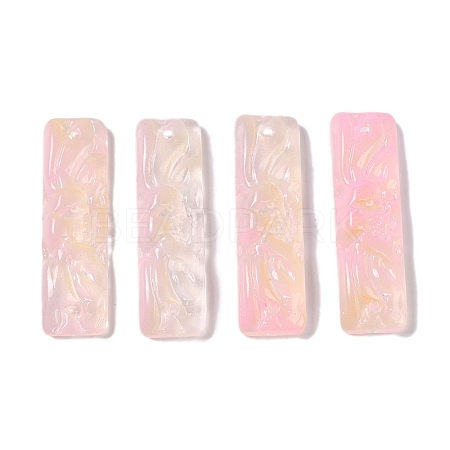 Baking Paint Glass Pendants GLAA-S202-16B-1