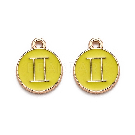 Alloy Enamel Pendants ENAM-S124-01B-14I-1