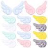 48Pcs 6 Colors Cloth Ornament Accessories DIY-SC0032-26-1