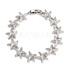 Brass Link Bracelets for Women BJEW-H209-01P-6