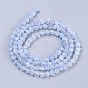 Natural Blue Chalcedony Beads Strands X-G-R475-032-2