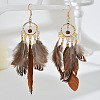 Alloy Feather Chandelier Earrings FS-WGC79E4-01-1