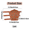 Adjustable PU Leather Cuff Wristband for Bikers AJEW-WH0415-25A-2