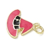 Halloween Theme Brass Enamel Pendants KK-L248-01G-08-2