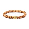 Oil Diffuser Yoga Beads Stretch Bracelet for Girl Women BJEW-JB06897-2