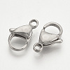 Tarnish Resistant 304 Stainless Steel Lobster Claw Clasps X-STAS-T029-9-2