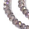 Baking Electroplate Glass Beads Strands X-DGLA-A039-J2MM-B06-3