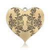 Cadmium Free & Nickel Free & Lead Free Tibetan Style Alloy Heart Big Pendants PALLOY-J564-14AB-NR-2