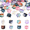 10Pcs Glass Pendants PALLOY-YW00061-01-2