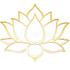 Lotus Acrylic Mirror Wall Stickers OACR-WH0032-07C-1