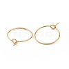 Ion Plating(IP) 316L Surgical Stainless Steel Hoop Earring Findings STAS-D164-04G-2