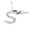 Rhombus Chain Necklaces NJEW-JN03495-01-3