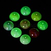 UV Plating Transparent Acrylic Beads X-OACR-Z013-04-2