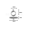 Stainless Steel Toggle Clasps PW-WG419A3-06-2