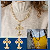 6Pcs Alloy Big Gothic Pendants ALRI-UN0001-05-6