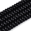 Opaque Spray Painted Glass Beads GLAA-ZX008-6mm-18F-1