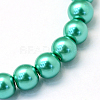 Baking Painted Pearlized Glass Pearl Round Bead Strands X-HY-Q003-10mm-29-2