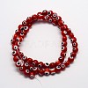 Handmade Evil Eye Lampwork Round Bead Strands LAMP-L055-10mm-10-2