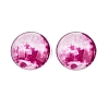 Fluorescent Glass Cabochons GGLA-T004-12G-1