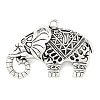 Tibetan Style Alloy Pendants TIBEP-R212-AS-RS-1