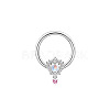 Brass Rhinestone Nipple Rings WG50E44-18-1
