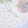 200Pcs Electroplate Opaque Acrylic Beads OACR-BM0001-01-7