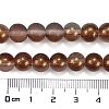 Frosted Transparent Glass Bead Strands X1-GLAA-P065-8mm-13-3