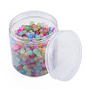 Baking Painted Glass Flat Round Beads DGLA-T003-002-3