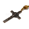 Alloy Religion Crucifix Cross Pendant Necklaces NJEW-E096-01R-01-2