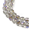 Transparent Electroplate Glass Beads Strands EGLA-N002-34C-C19-3
