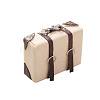 Luggage Shape PU Leather Miniature Ornaments PW-WG68722-01-1