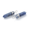 Natural Sodalite Pointed Pendants X-G-M378-01P-A18-3