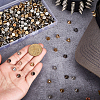 450Pcs 3 Colors Resin Spikes Screwback Studs RESI-PH0002-52-3