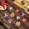 30Pcs 5 Styles Halloween Theme Alloy Enamel Pendants ENAM-CJ0005-10-5