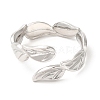 Non-Tarnish 201 Stainless Steel Open Cuff Ring RJEW-E063-50P-2