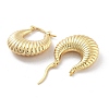 Brass Hoop Earrings EJEW-H301-03G-03-2