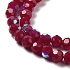 Opaque Glass Beads Strands EGLA-A035-P6mm-L16-3