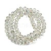 Electroplate Transparent Glass Beads Strands EGLA-B011-08A-HR04-2