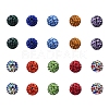 20Pcs Pave Disco Ball Beads RB-YW0001-01-2