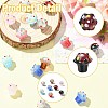 16Pcs 8 Colors Handmade Lampwork Enamel Bumpy Beads LAMP-CJ0002-72-3