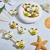 12Pcs 3 Colors Bees Silicone Focal Beads JX658A-5
