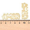 Brass Hollow Connector Charm KK-F931-28C-G-3