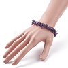 Natural Amethyst Chips Beaded Jewelry Set SJEW-JS01232-03-3