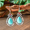 Bohemian Style Alloy Acrylic Dangle Earrings WG0B115-07-1