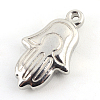 Tarnish Resistant Hamsa Hand/Hand of Fatima/Hand of Miriam 201 Stainless Steel Pendants STAS-Q192-62-2